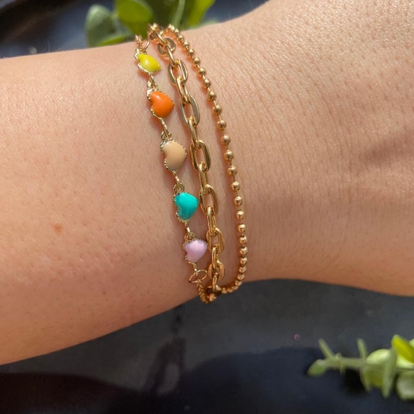 Little Hearts Gold Luxury Bracelet - Picture 7 of 8